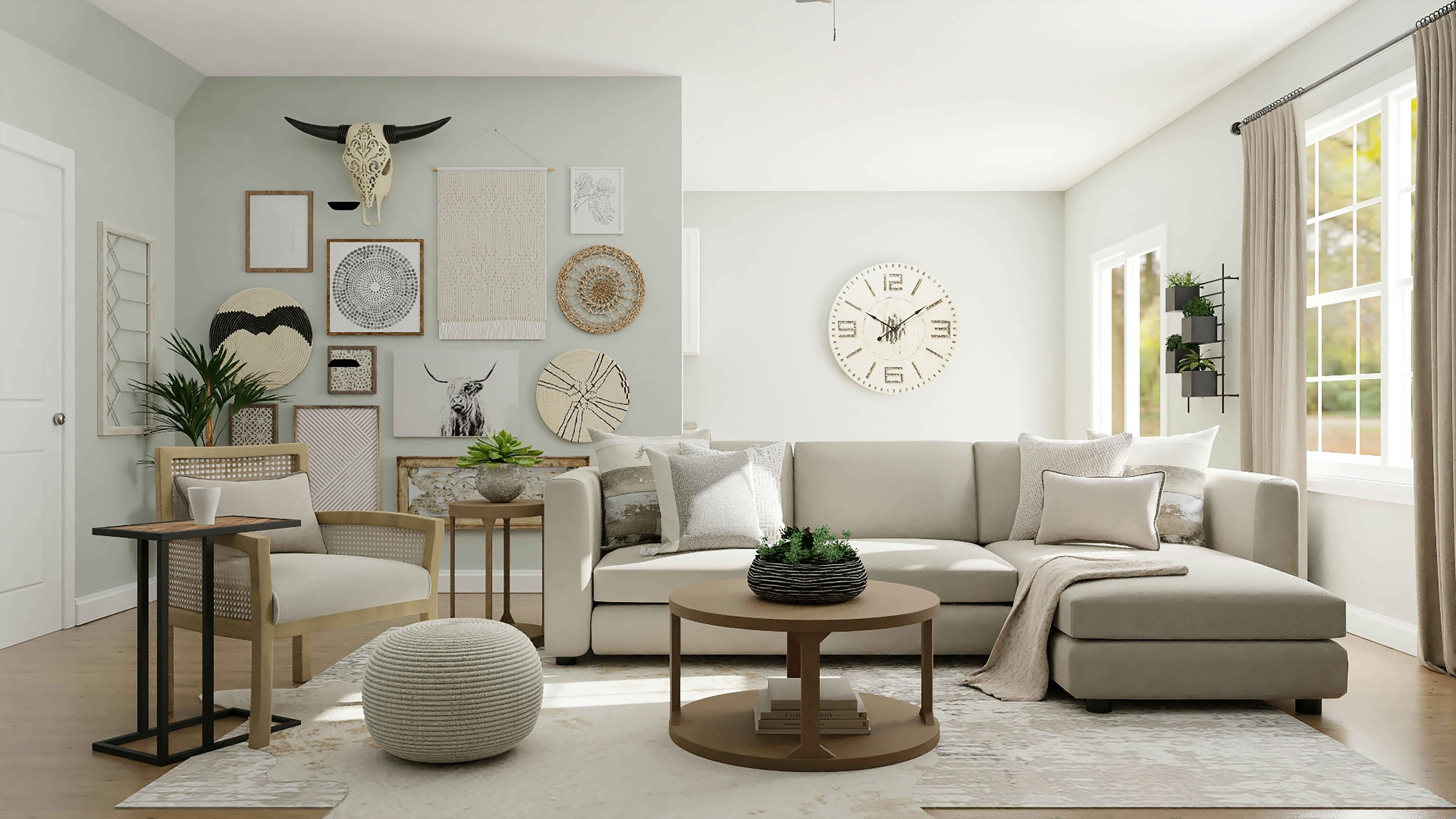 Mobilier indoor — tables et chaises en bois